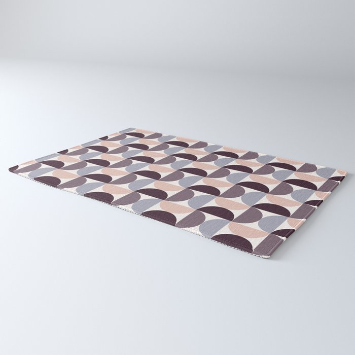 Bauhaus Mid Century Modern Geometric Pattern XIV Rug Gallery Image 3