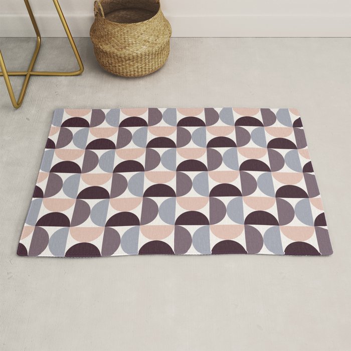 Bauhaus Mid Century Modern Geometric Pattern XIV Rug Gallery Image 1