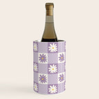 Flower Lavender Gingham Checker in Purple Wine Chiller Gallery Image 3