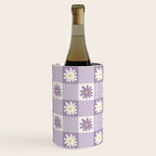 Flower Lavender Gingham Checker in Purple Wine Chiller Gallery Image 2