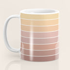 Gradient Arch VII Earthy Pastel Mid Century Modern Rainbow Coffee Mug Gallery Image 3