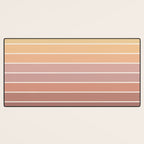 Gradient Arch VII Earthy Pastel Mid Century Modern Rainbow Desk Mat Gallery Image 3