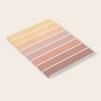 Gradient Arch VII Earthy Pastel Mid Century Modern Rainbow Notebook Gallery Image 2
