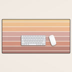 Gradient Arch VII Earthy Pastel Mid Century Modern Rainbow Desk Mat Gallery Image 1