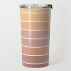 Gradient Arch VII Earthy Pastel Mid Century Modern Rainbow Travel Mug Gallery Image 2