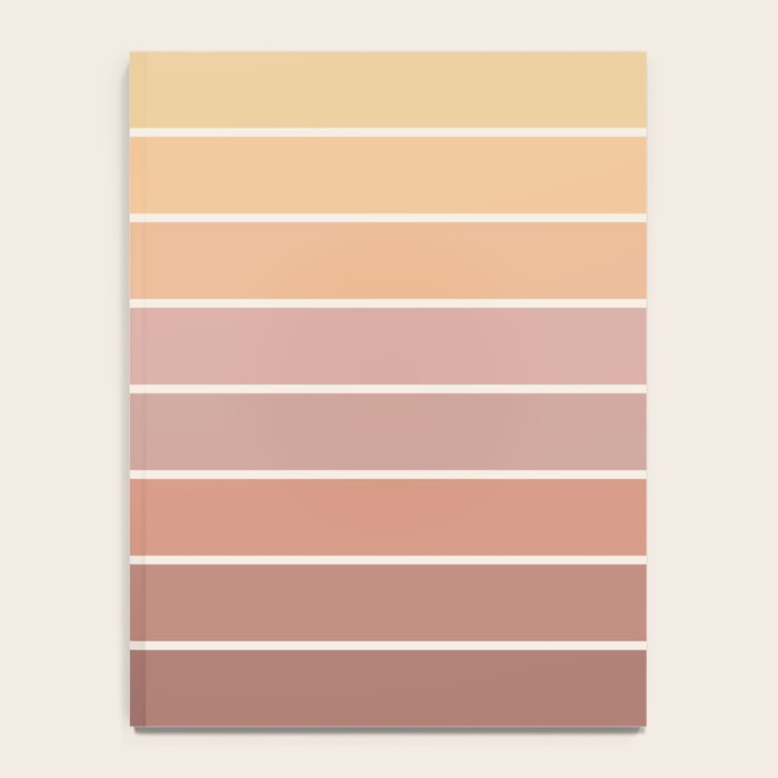 Gradient Arch VII Earthy Pastel Mid Century Modern Rainbow Notebook Gallery Image 4