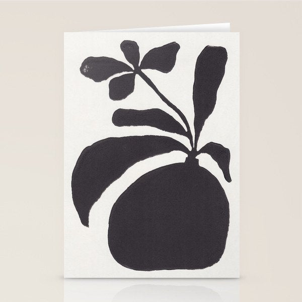 Linocut Silhouette #3 Stationery Card Gallery Image 2