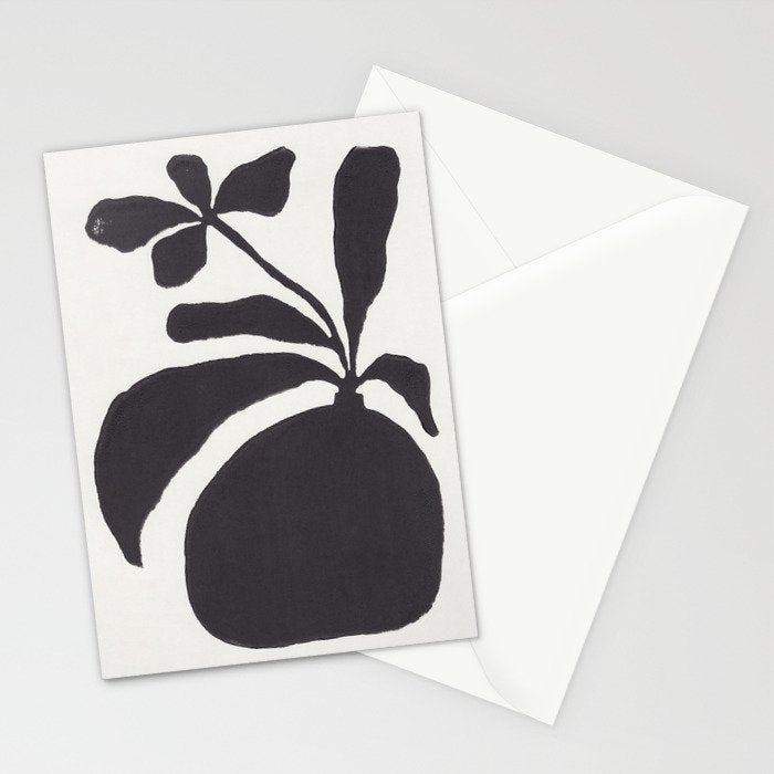 Linocut Silhouette #3 Stationery Card Gallery Image 2