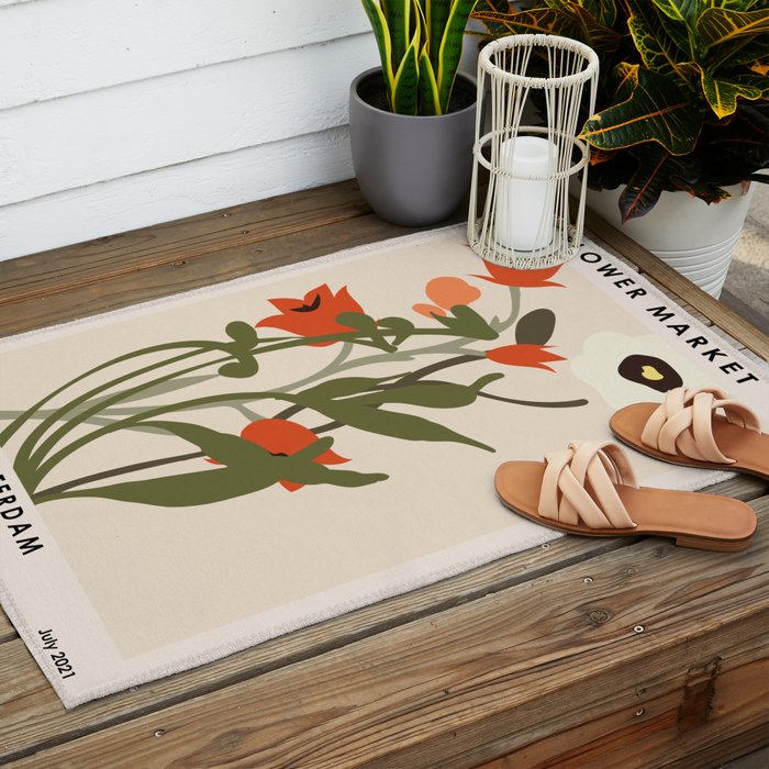 Flower market. Amsterdam Outdoor Rug Gallery Image 2