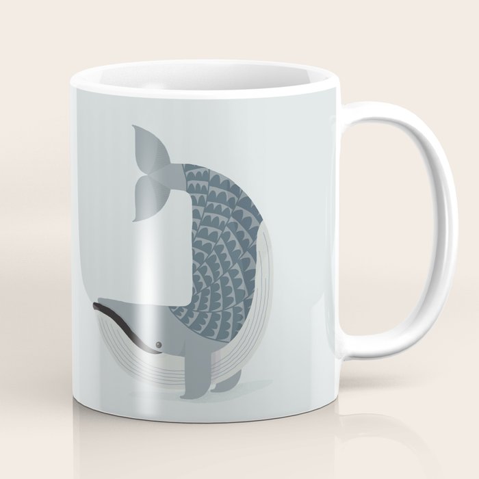 Whimsical Blue Whale Coffee Mug Gallery Image 1