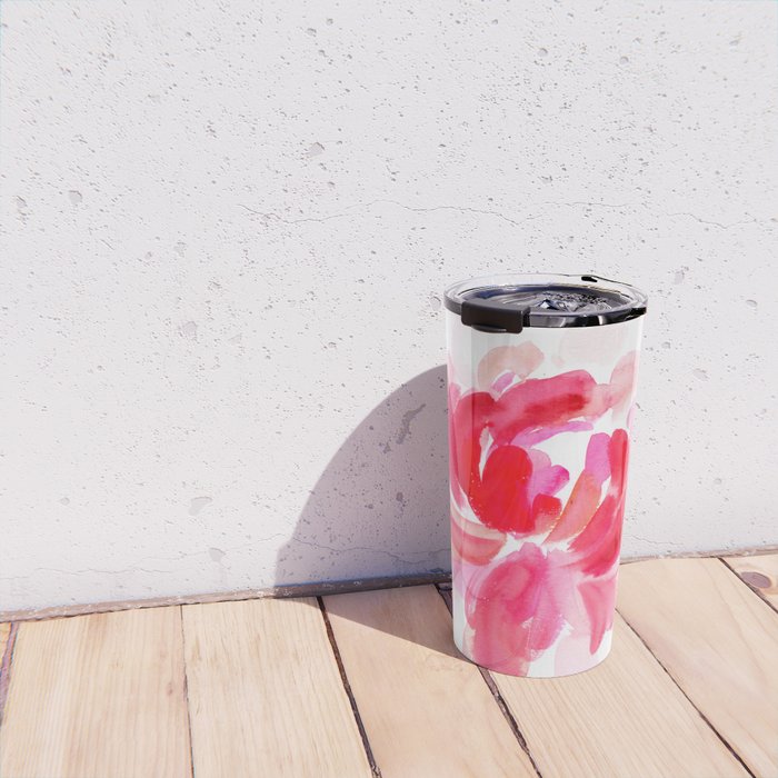 huge peony N.o 2 Travel Mug Gallery Image 4