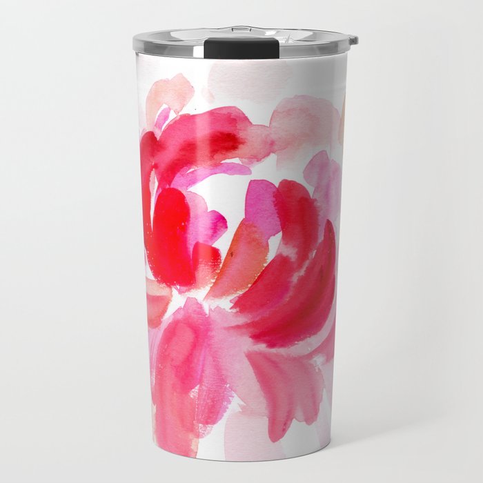 huge peony N.o 2 Travel Mug Gallery Image 1