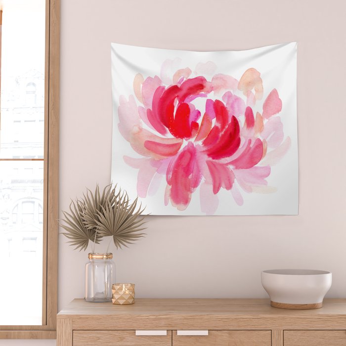 huge peony N.o 2 Wall Tapestry Gallery Image 2