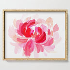 huge peony N.o 2 Serving Tray Gallery Image 1