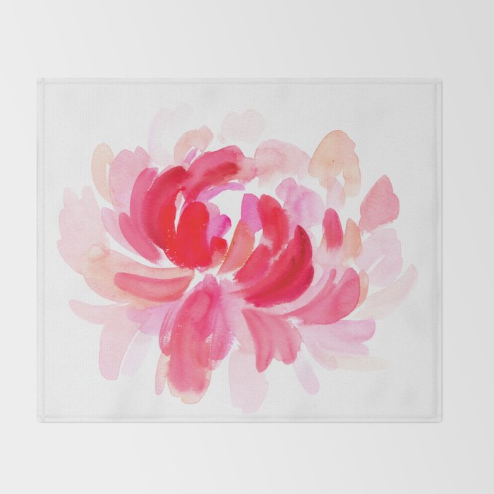 huge peony N.o 2 Throw Blanket Gallery Image 2