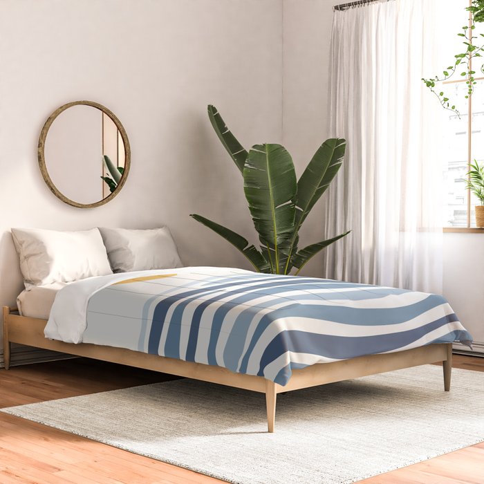Blue Ocean Waves and the Sun Comforter Gallery Image 2