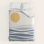 Blue Ocean Waves and the Sun Comforter Gallery Image 6