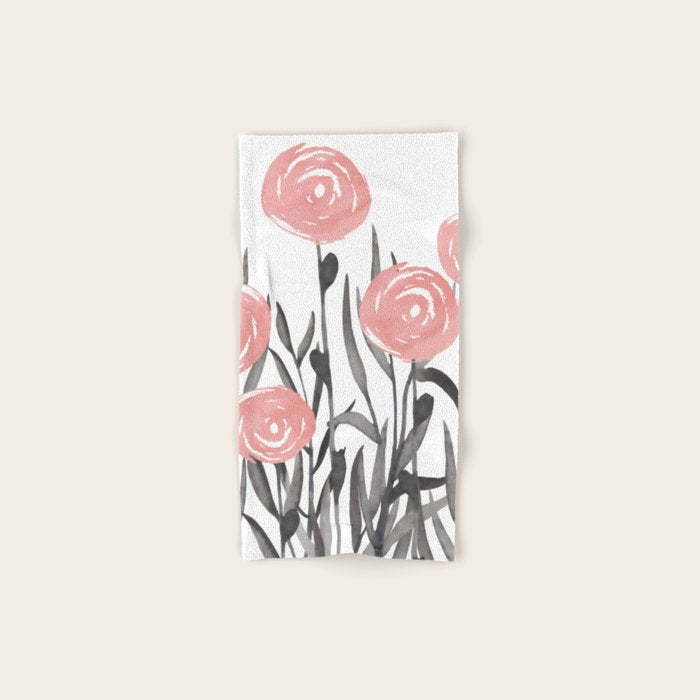 Abstract, Flower Garden, Watercolor, Floral Prints Bath Towel Gallery Image 1