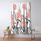 Abstract, Flower Garden, Watercolor, Floral Prints Window Curtain Gallery Image 5