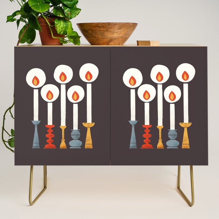 Festive Retro Candles Credenza Gallery Image 1