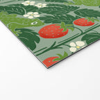 Frogs And Wild Strawberries On Pale Green Welcome Mat Gallery Image 2