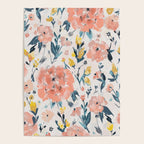 Tropical Coral Floral Poster Gallery Image 4