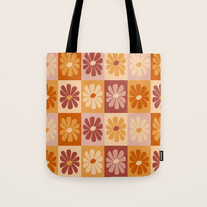 70's Daisy Bloom  Tote Bag Gallery Image 1