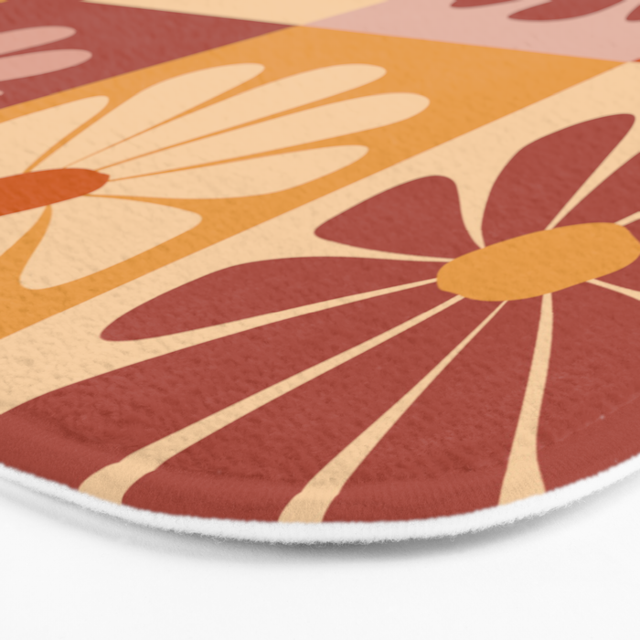70's Daisy Bloom  Bath Mat Gallery Image 3