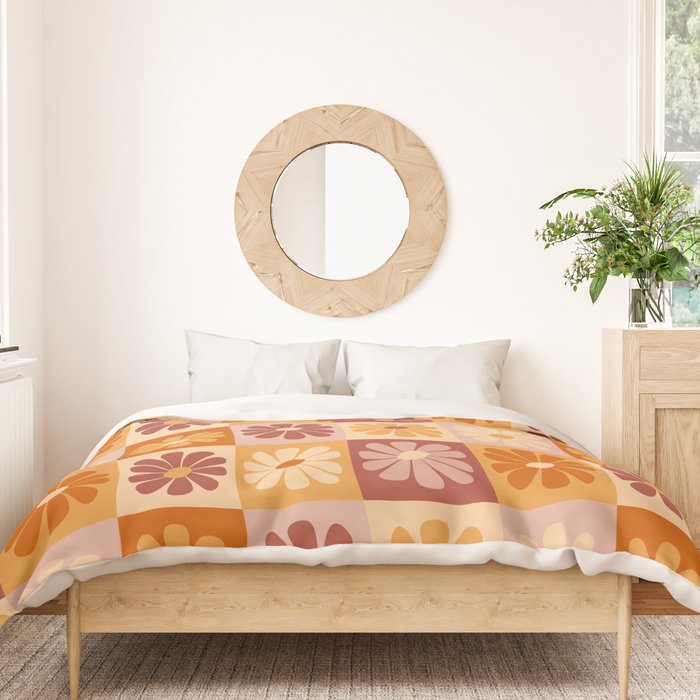 70's Daisy Bloom  Duvet Cover Gallery Image 3