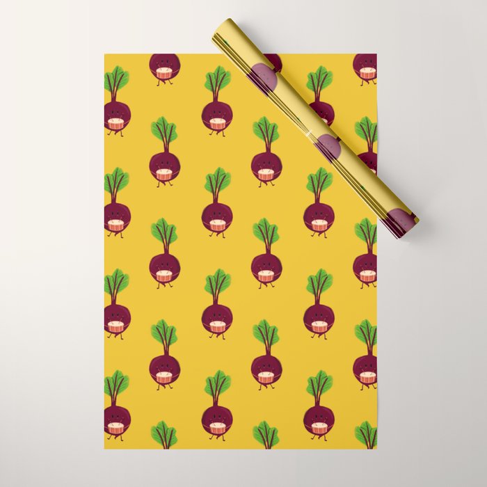 Beet's drum beat Wrapping Paper Gallery Image 1