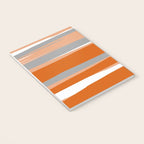 Stripes Abstract, Orange and Grey Notebook Gallery Image 3
