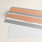 Stripes Abstract, Orange and Grey Wrapping Paper Gallery Image 2