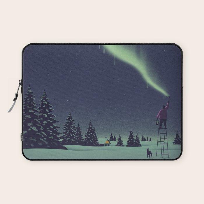 Winter Painting Laptop Sleeve Gallery Image 1