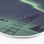 Winter Painting Bath Mat Gallery Image 3