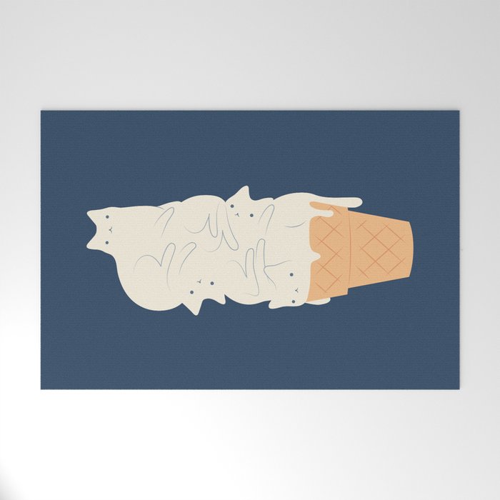 Cat ice cream 2024 Welcome Mat Gallery Image 1