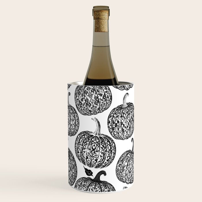 Lace Pumpkin Halloween Pattern Needle Bobbin Crochet Thread Wine Chiller Gallery Image 2