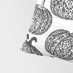 Lace Pumpkin Halloween Pattern Needle Bobbin Crochet Thread Pillow Sham Gallery Image 4