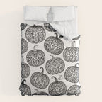 Lace Pumpkin Halloween Pattern Needle Bobbin Crochet Thread Duvet Cover Gallery Image 6