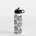 Lace Pumpkin Halloween Pattern Needle Bobbin Crochet Thread Water Bottle Gallery Image 1