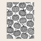 Lace Pumpkin Halloween Pattern Needle Bobbin Crochet Thread Poster Gallery Image 4