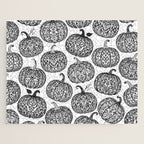 Lace Pumpkin Halloween Pattern Needle Bobbin Crochet Thread Jigsaw Puzzle Gallery Image 1