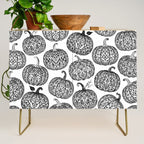Lace Pumpkin Halloween Pattern Needle Bobbin Crochet Thread Credenza Gallery Image 1
