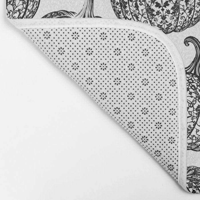 Lace Pumpkin Halloween Pattern Needle Bobbin Crochet Thread Bath Mat Gallery Image 2