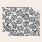 Lace Pumpkin Halloween Pattern Needle Bobbin Crochet Thread Placemat Gallery Image 1