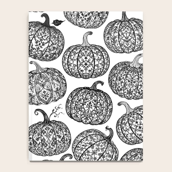 Lace Pumpkin Halloween Pattern Needle Bobbin Crochet Thread Notebook Gallery Image 4