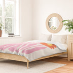 Coral Cosmos: Les Fleurs | Flower Market 05 | Spring Summer 23 Duvet Cover Gallery Image 2