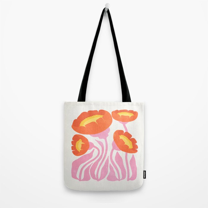 Coral Cosmos: Les Fleurs | Flower Market 05 | Spring Summer 23 Tote Bag Gallery Image 2