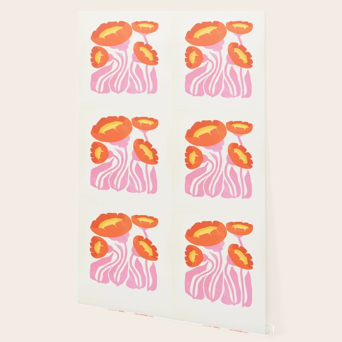 Coral Cosmos: Les Fleurs | Flower Market 05 | Spring Summer 23 Wallpaper Gallery Image 2
