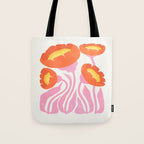 Coral Cosmos: Les Fleurs | Flower Market 05 | Spring Summer 23 Tote Bag Gallery Image 1