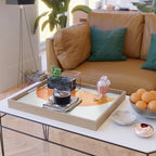 One And Only - Orange Poppy White Background #decor #society6 #buyart Serving Tray Gallery Image 2